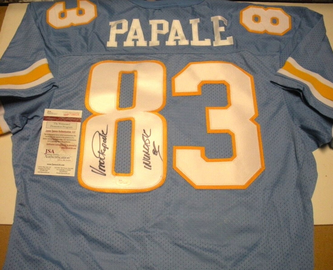 Vince Papale Signed Rawlings Philadelphia Eagles Jersey JSA COA (1 of 2)
