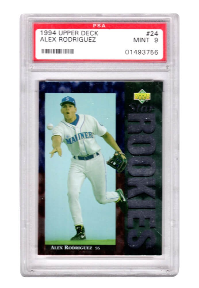 Alex Rodriguez 1994 Upper Deck Mariners Rookie Card PSA 9 Mint (1 of 2)