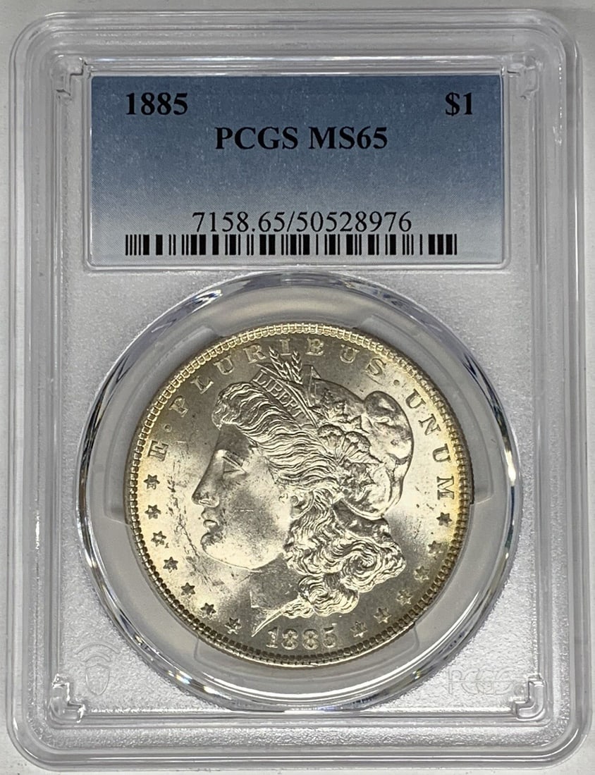 1885 Morgan Silver Dollar PCGS MS 65 Uncirculated Silver Coin (1 of 2)