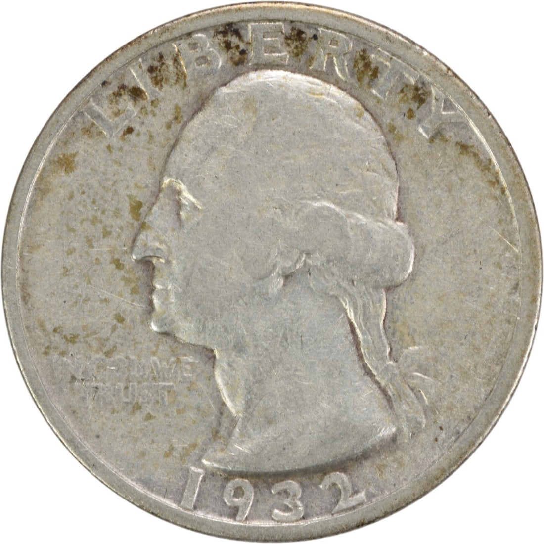 1932-S Washington Quarter 90% Silver John Flanagan Design Uncertified (1 of 2)