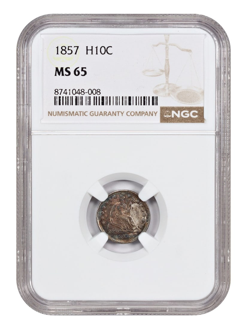 1857 Liberty Seated Half Dime NGC MS65 Uncirculated (1 of 4)
