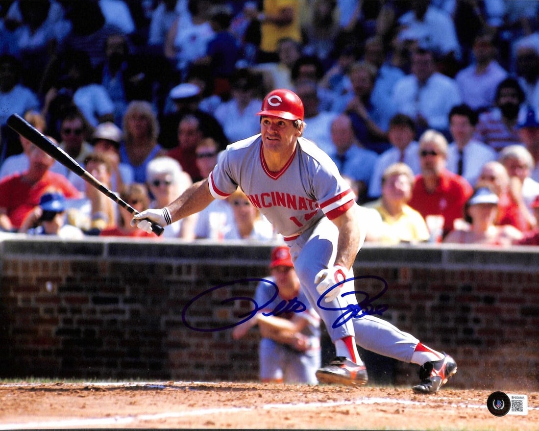 Pete Rose Signed 11x14 Photo with Beckett Authentication (1 of 1)