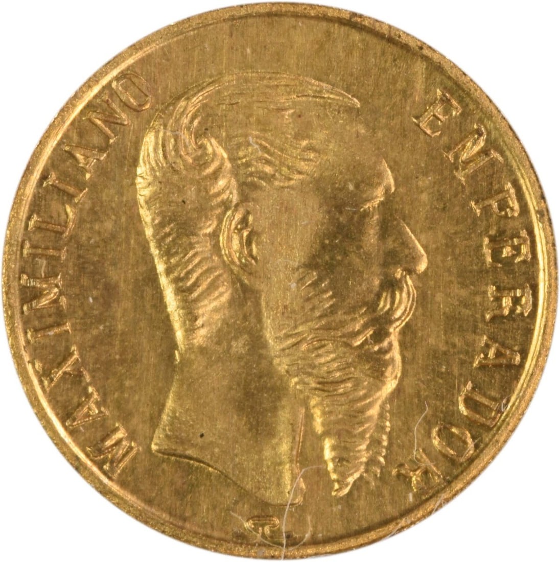 1865 B Mexico Maximilian Gold Wedding Token Uncirculated (1 of 2)