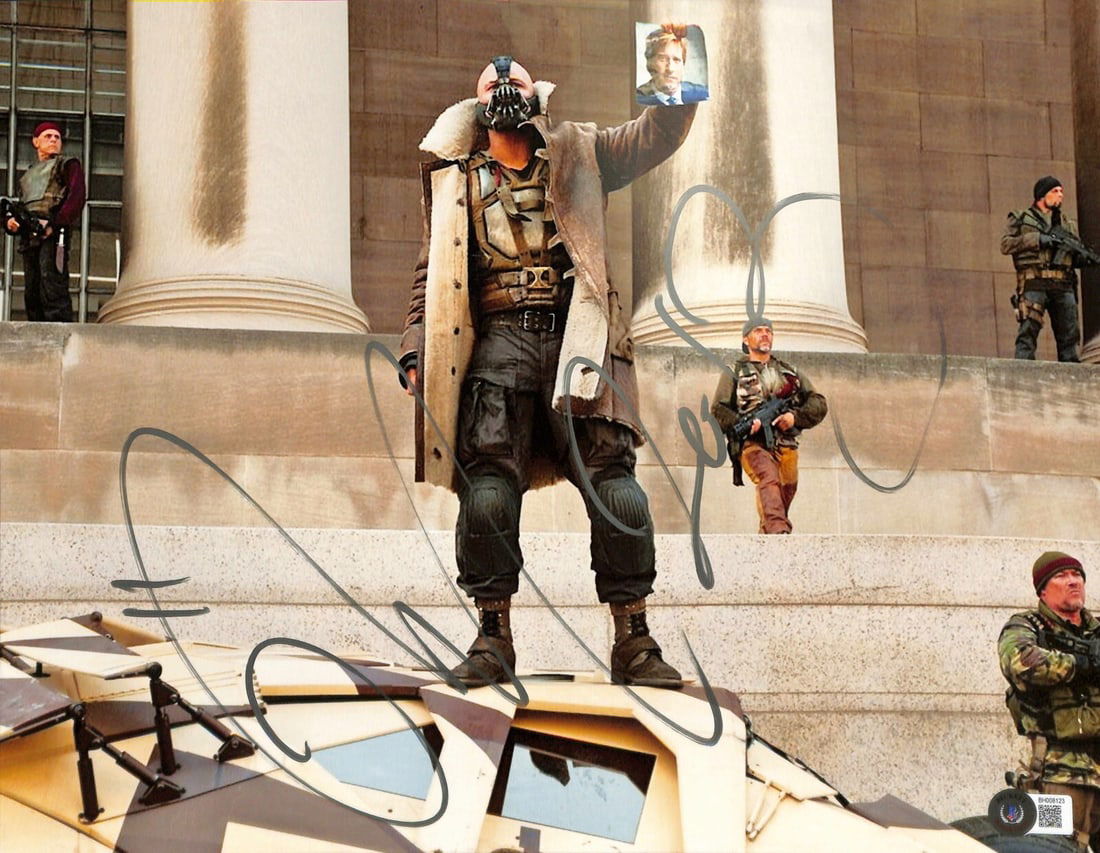 Tom Hardy Signed Bane Photograph 11X14 The Dark Knight Rises Beckett Authenticated (1 of 1)
