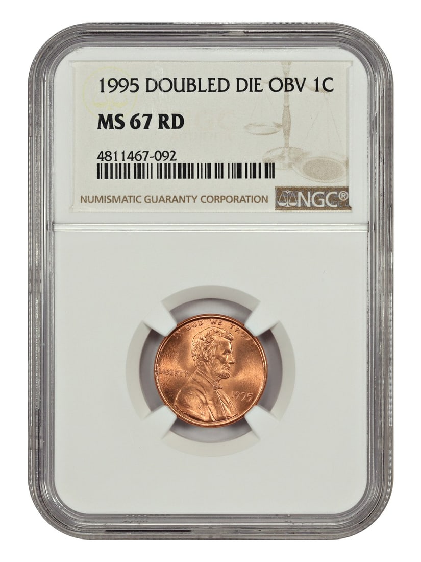 1995 Lincoln Cent Doubled Die Obverse NGC MS67RD (1 of 4)