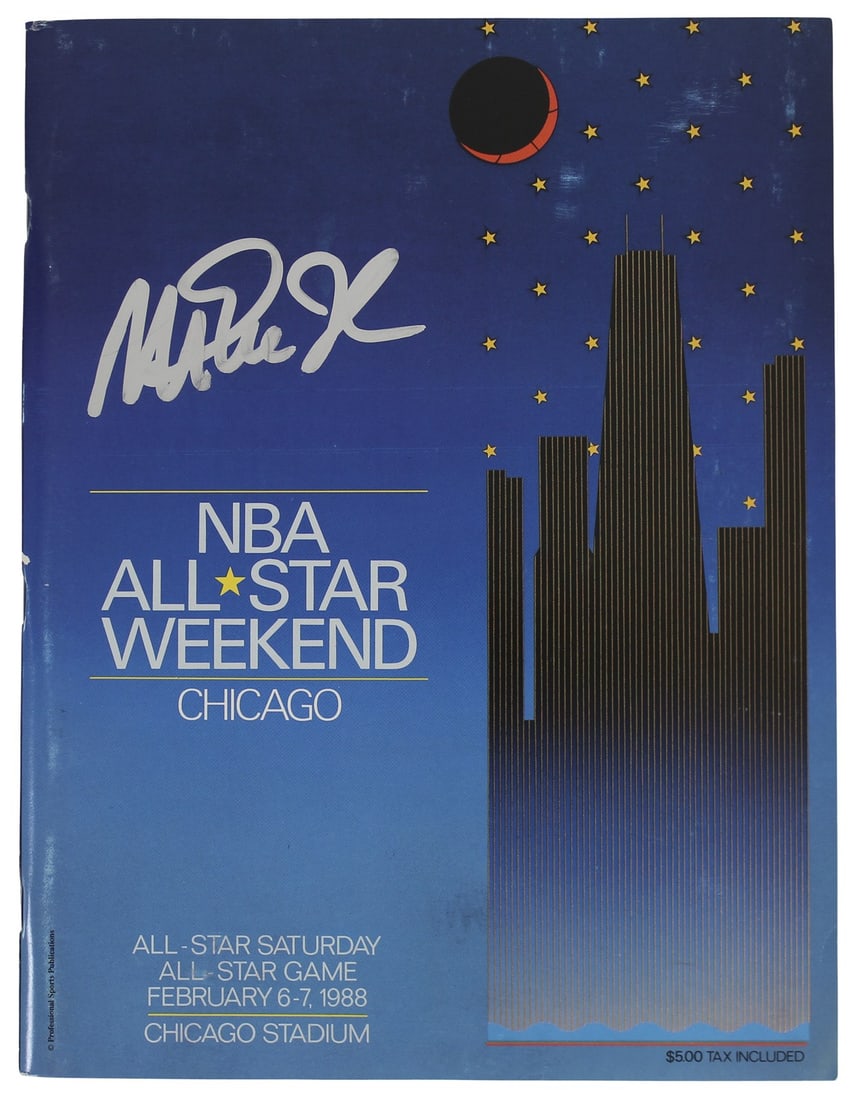 Magic Johnson Signed 1988 Lakers All-Star Program BAS Witnessed (1 of 5)