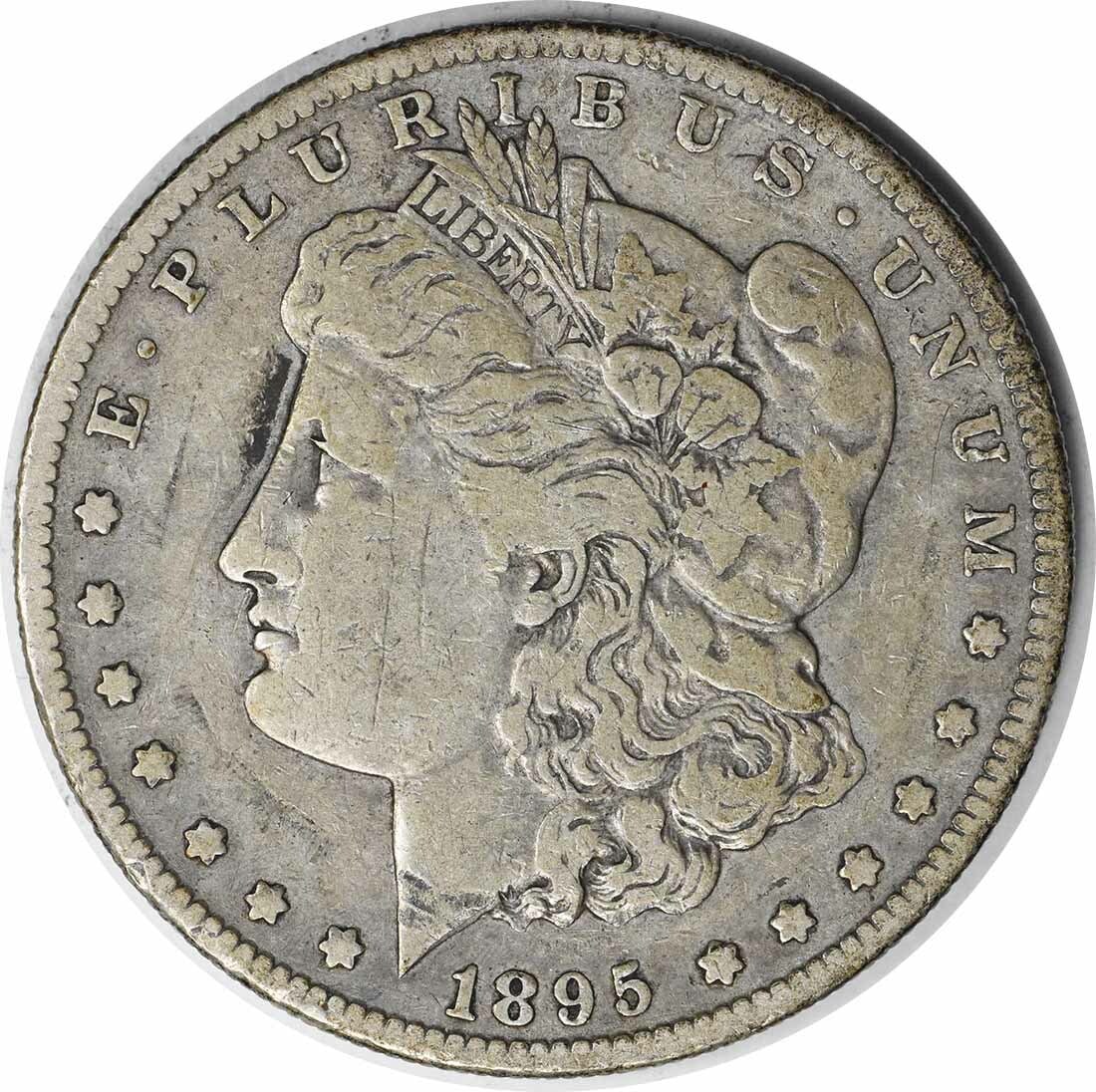 1895-S Morgan Silver Dollar VF Uncertified 90% Silver Coin (1 of 2)