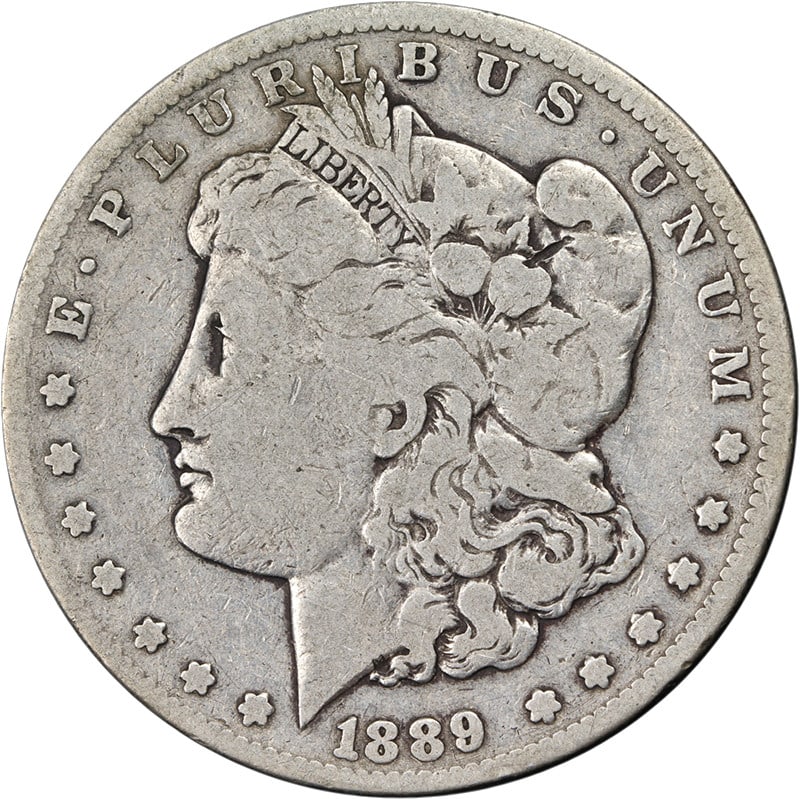 1889-CC Morgan Silver Dollar Key Date Choice VG Superb Eye Appeal (1 of 2)