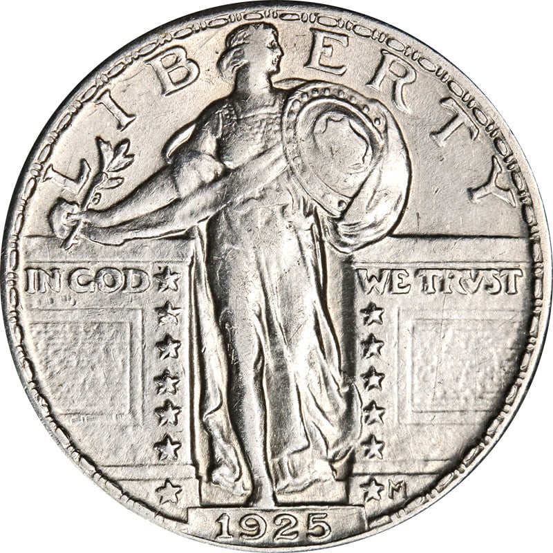 1925-P Silver Standing Liberty Quarter Coin Circulated (1 of 2)