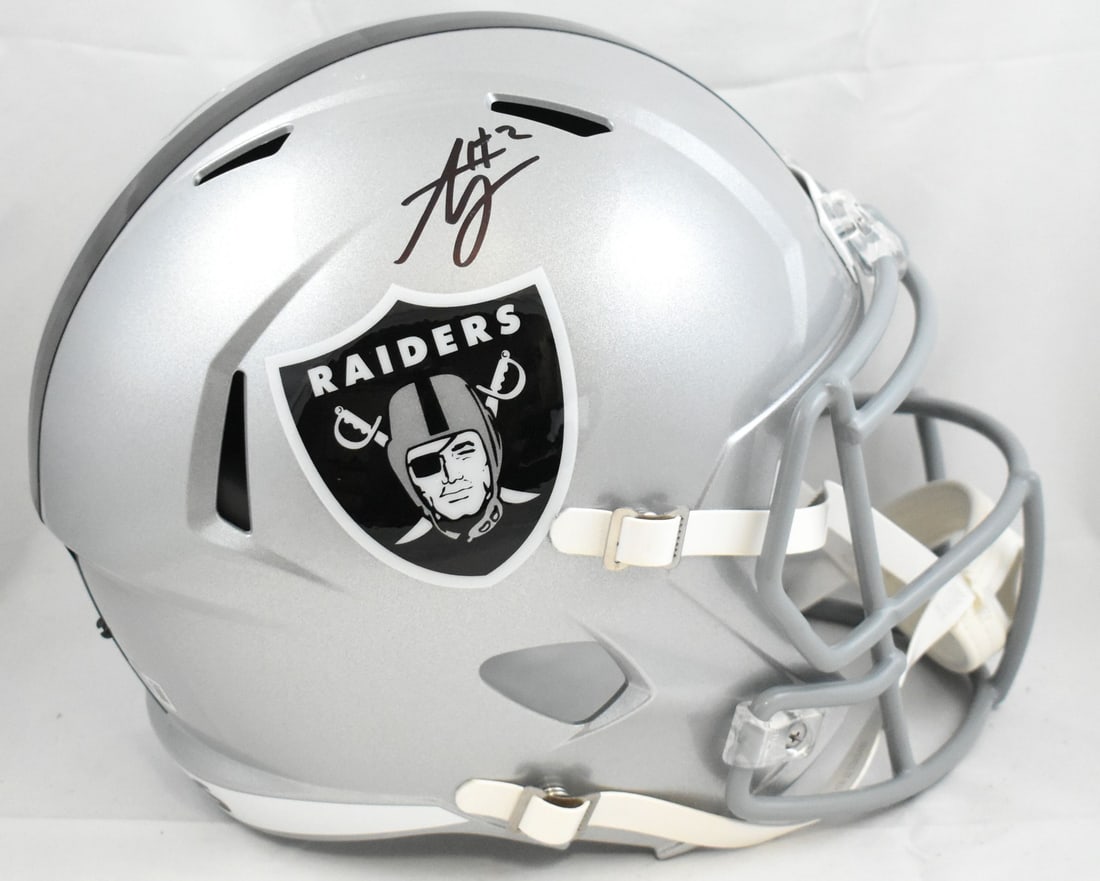Ashton Jeanty Autographed Las Vegas Raiders Full Size Helmet Beckett Holo (1 of 5)