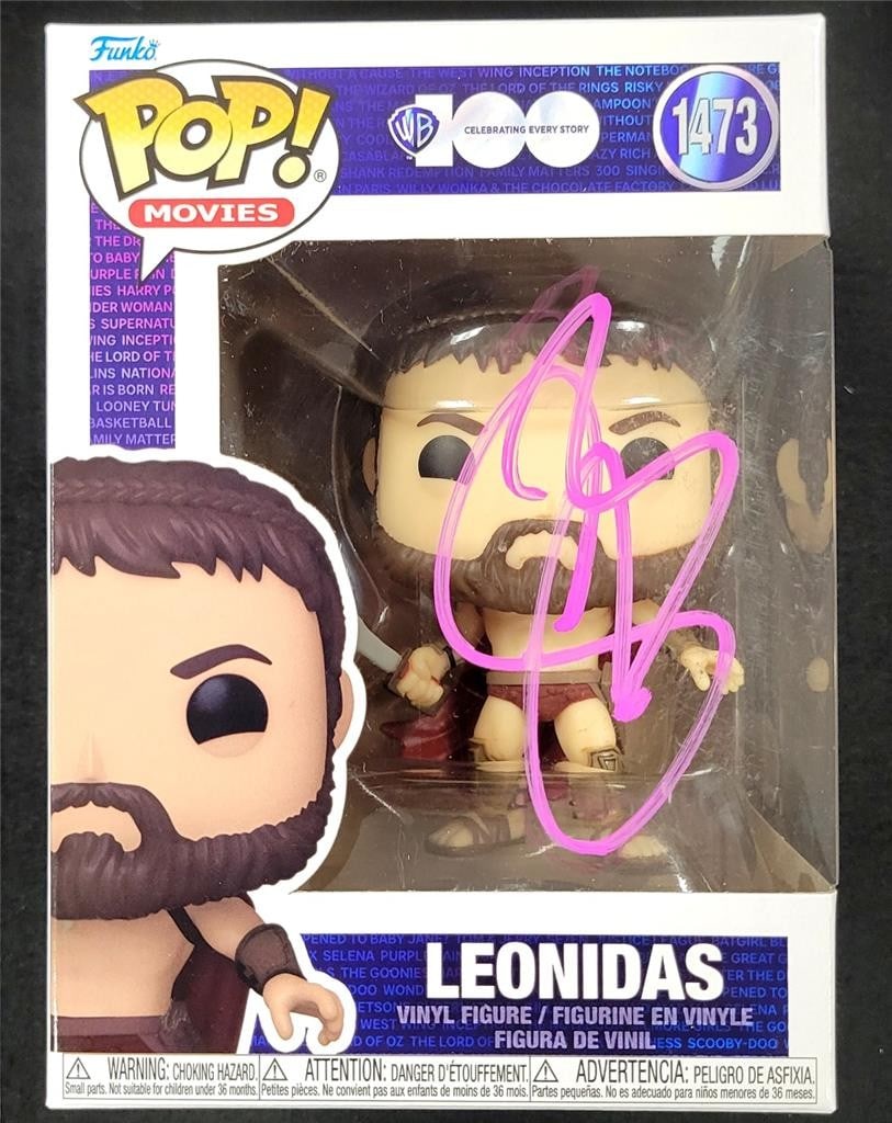 Gerard Butler Signed Leonidas 300 Funko Pop Beckett Authenticated (1 of 7)