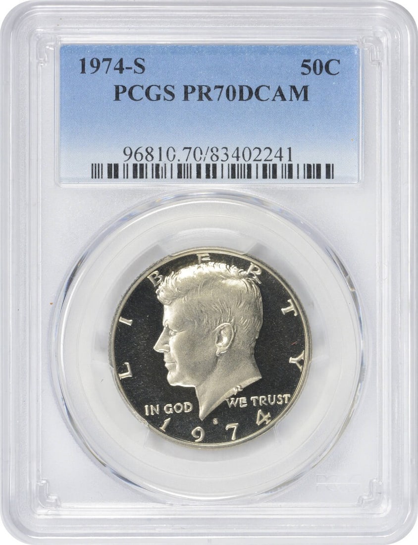 1974-S Kennedy Half Dollar PR70DCAM PCGS Uncirculated Coin (1 of 2)
