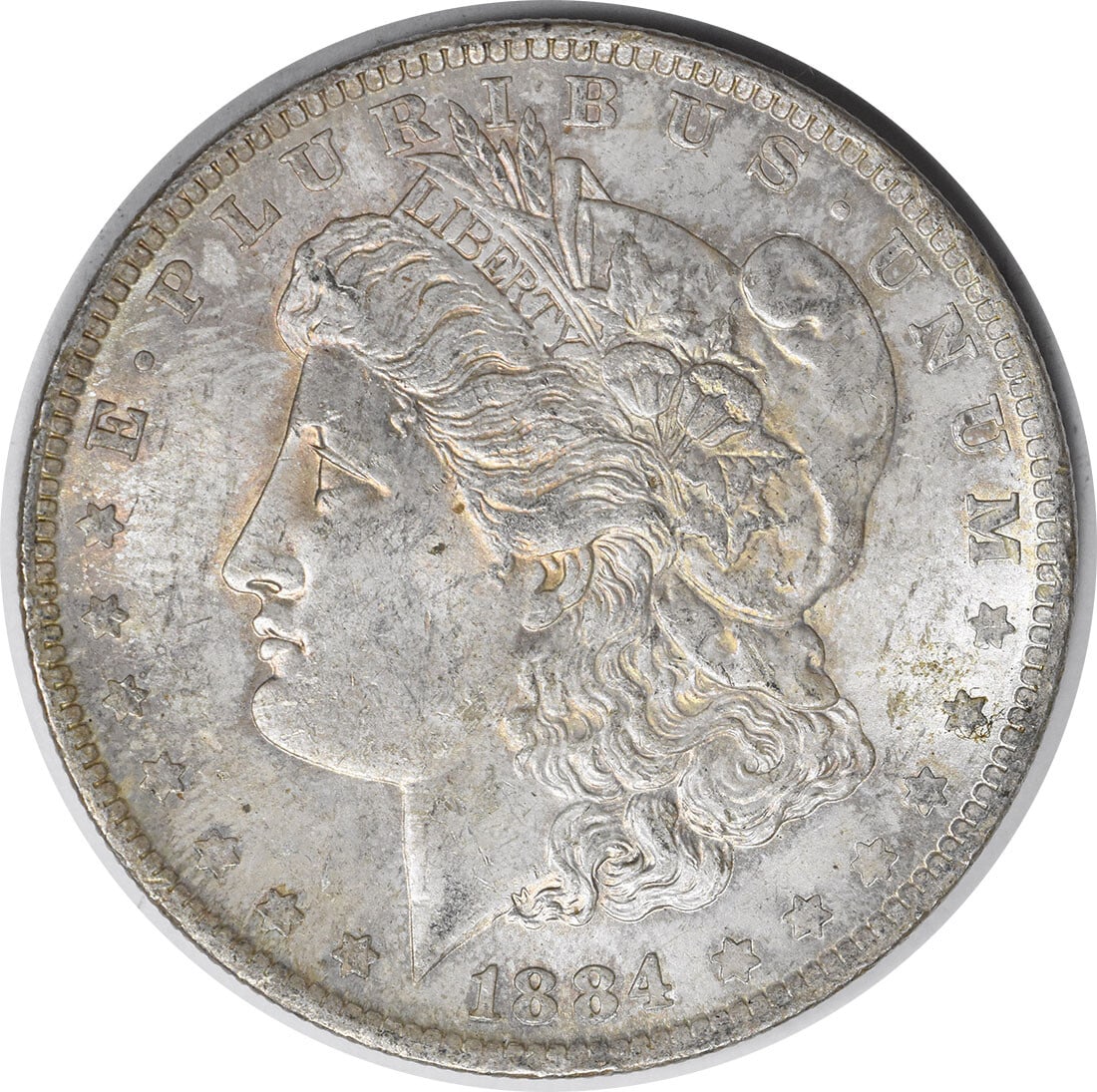 1884-O Morgan Silver Dollar Choice BU Uncertified Silver Coin Toned (1 of 2)