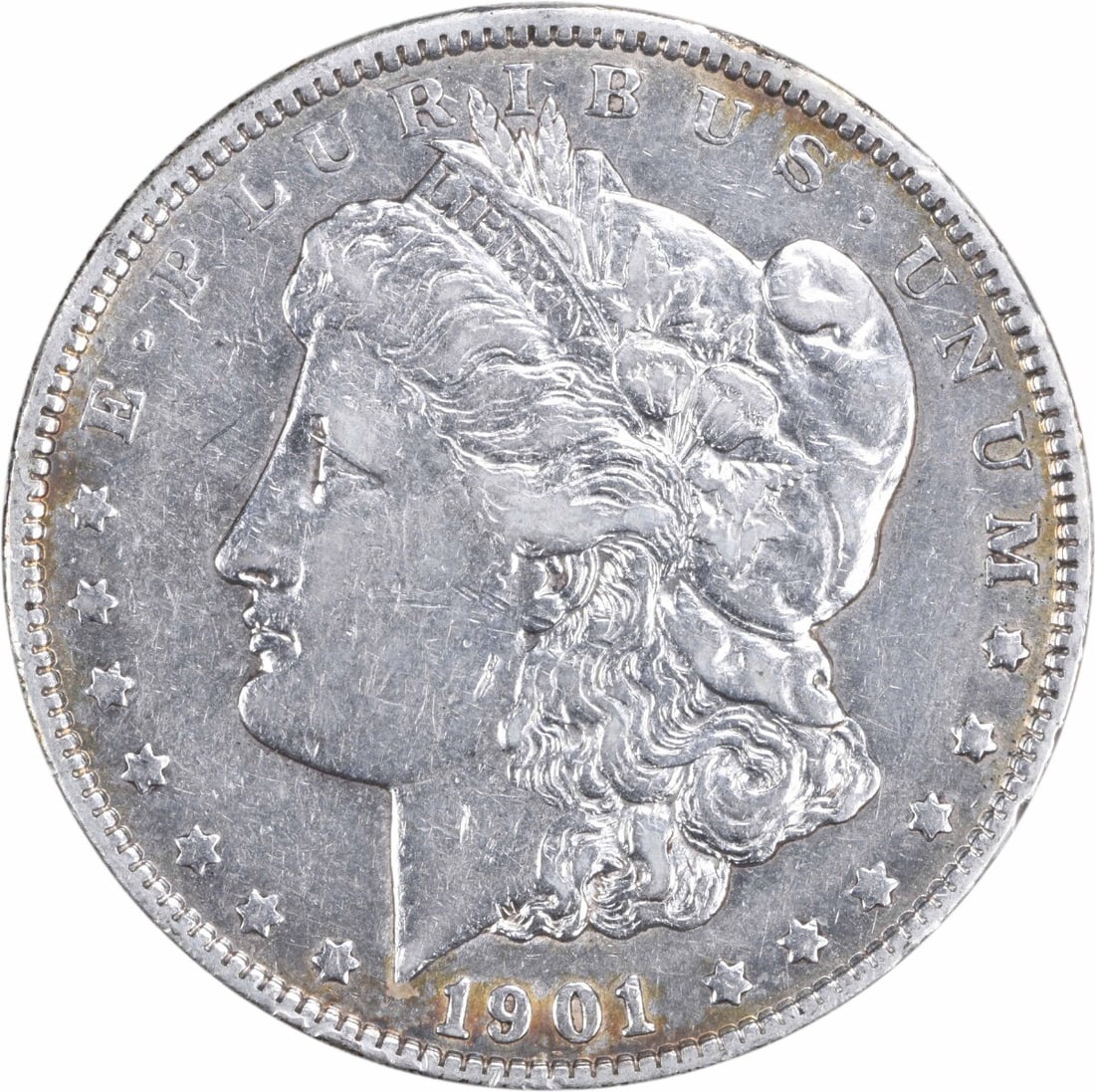 1901 Morgan Silver Dollar 90% Silver EF Uncertified Coin (1 of 2)