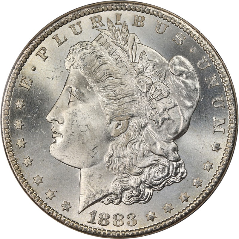1883-CC GSA Morgan Silver Dollar NGC MS65 Exceptional Quality (1 of 4)