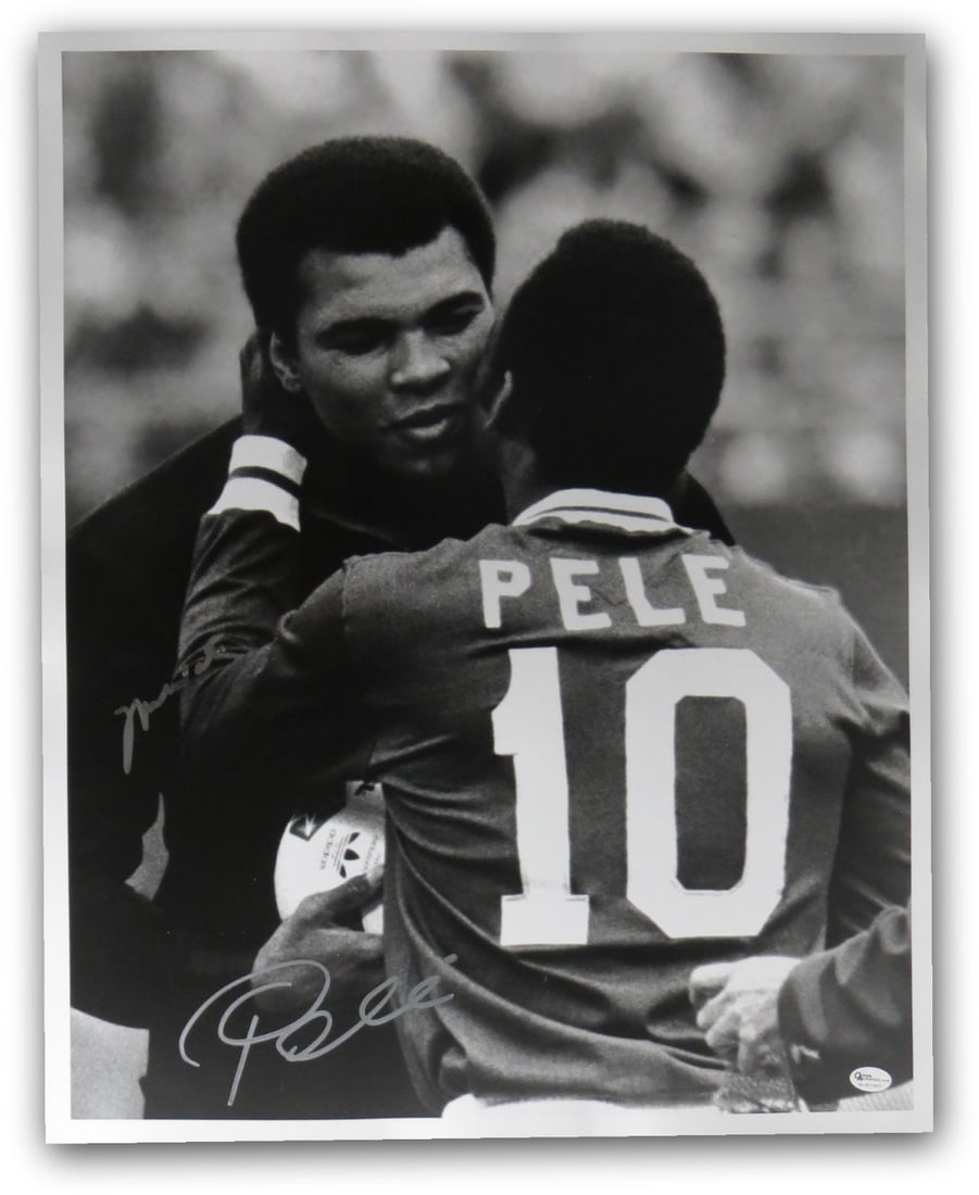 Muhammad Ali Pele Signed 16X20 Photo Autographed Online Authentics (1 of 4)
