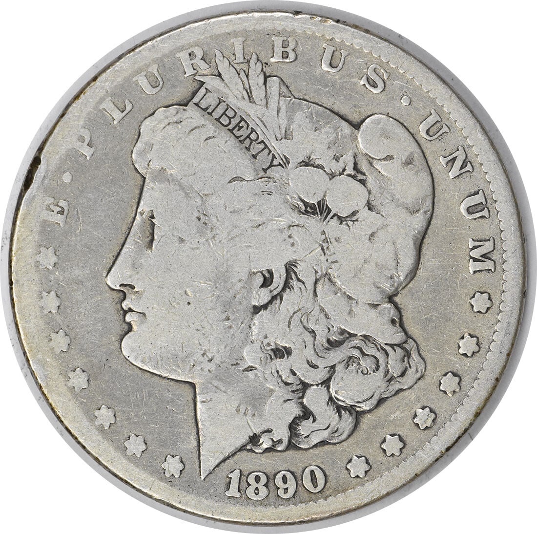 1890-CC Morgan Silver Dollar G Uncertified 90% Silver Coin (1 of 2)
