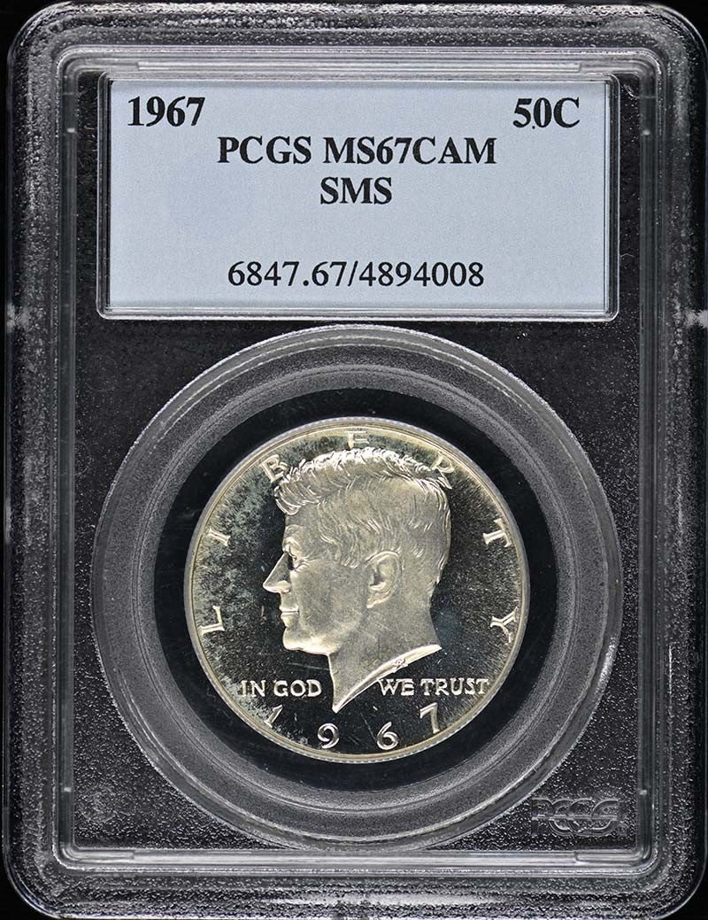 1967 Kennedy Half Dollar 50C Silver Clad PCGS SP67 Certified (1 of 2)