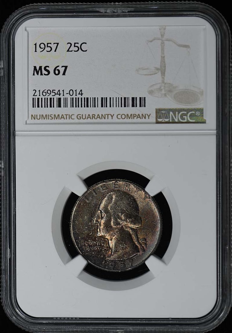 1957 Washington Quarter NGC MS67 Uncirculated Philadelphia Mint (1 of 2)