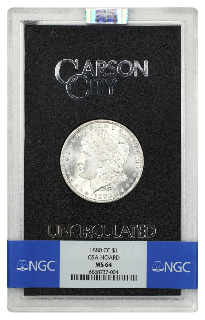 1880-CC Morgan Dollar NGC MS64 Uncirculated with Box and COA (1 of 5)