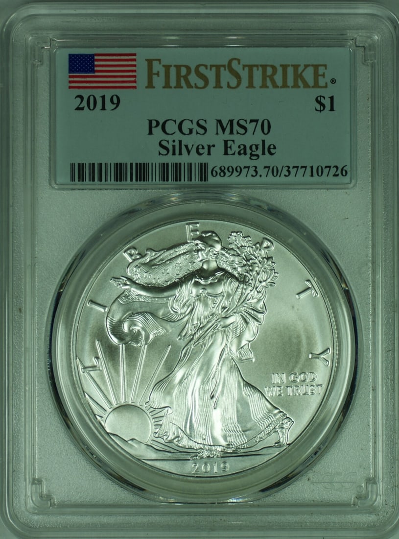 2019 American Silver Eagle First Strike PCGS MS 70 Uncirculated (1 of 2)