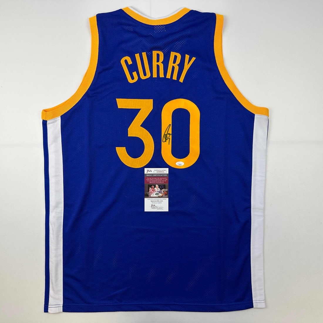 Stephen Curry Autographed Blue Jersey Golden State Signed JSA COA (1 of 4)
