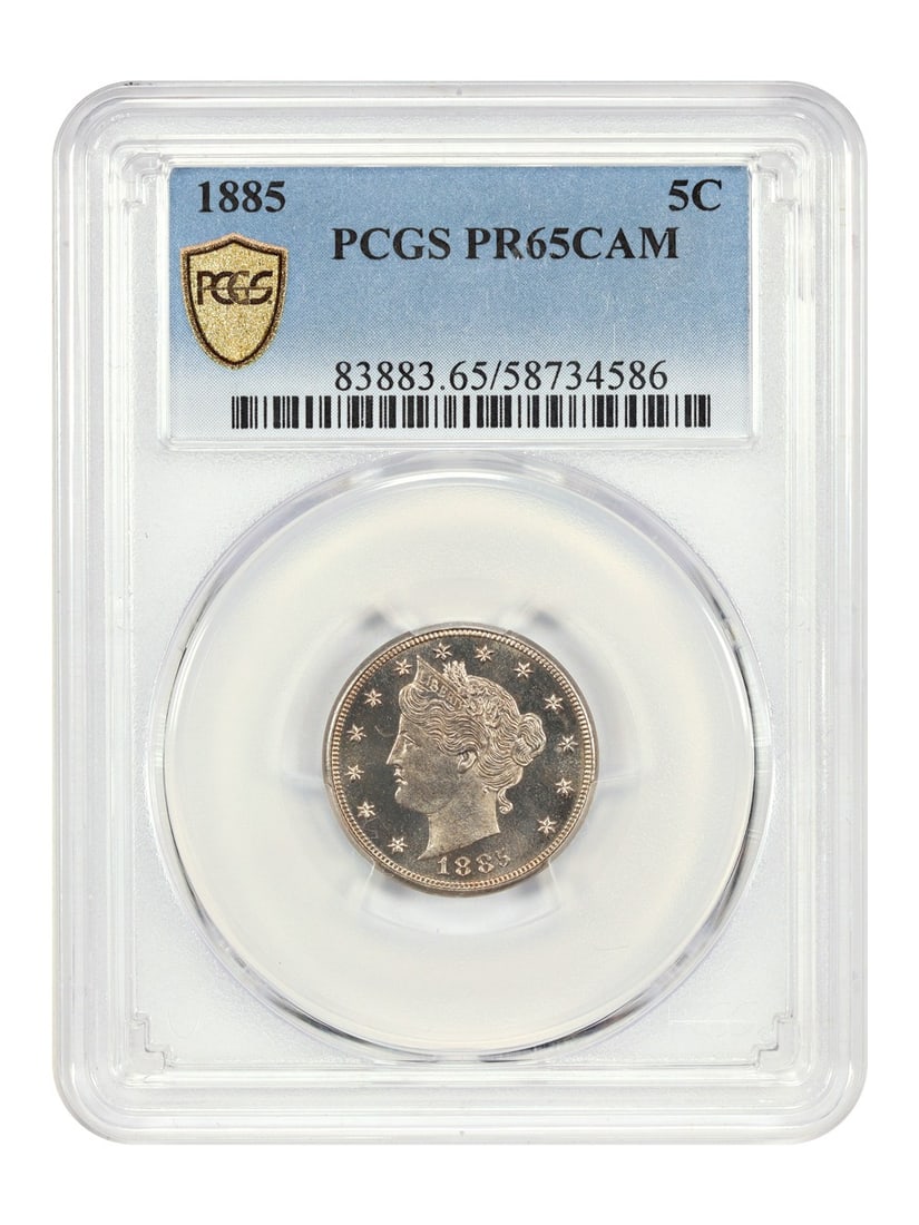 1885 Liberty Nickel Proof PCGS PR65CAM Key Date Five Cent Coin (1 of 6)