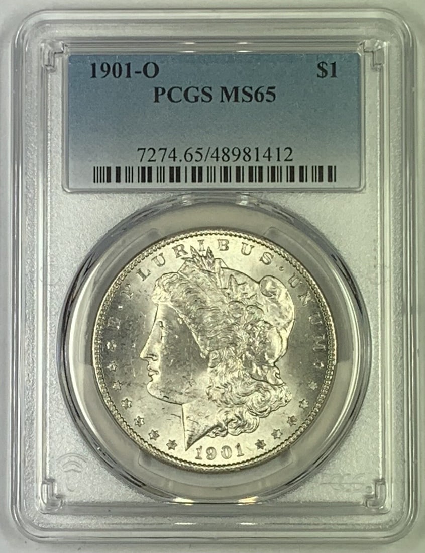 1901-O Morgan Silver Dollar Coin PCGS MS 65 Uncirculated (1 of 2)