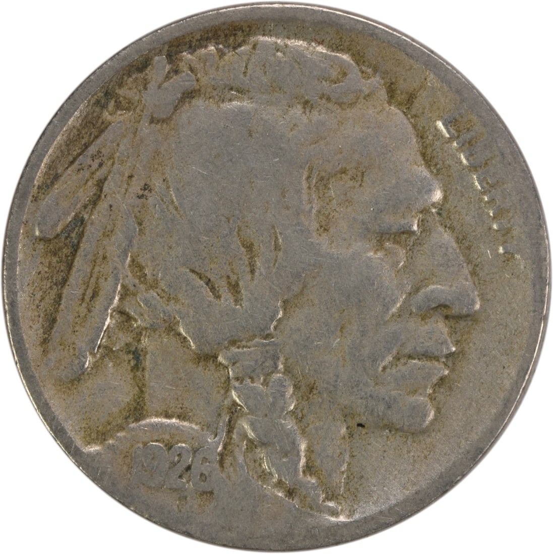 1926-S Buffalo Nickel 5C San Francisco Coin by James Earle Fraser (1 of 2)