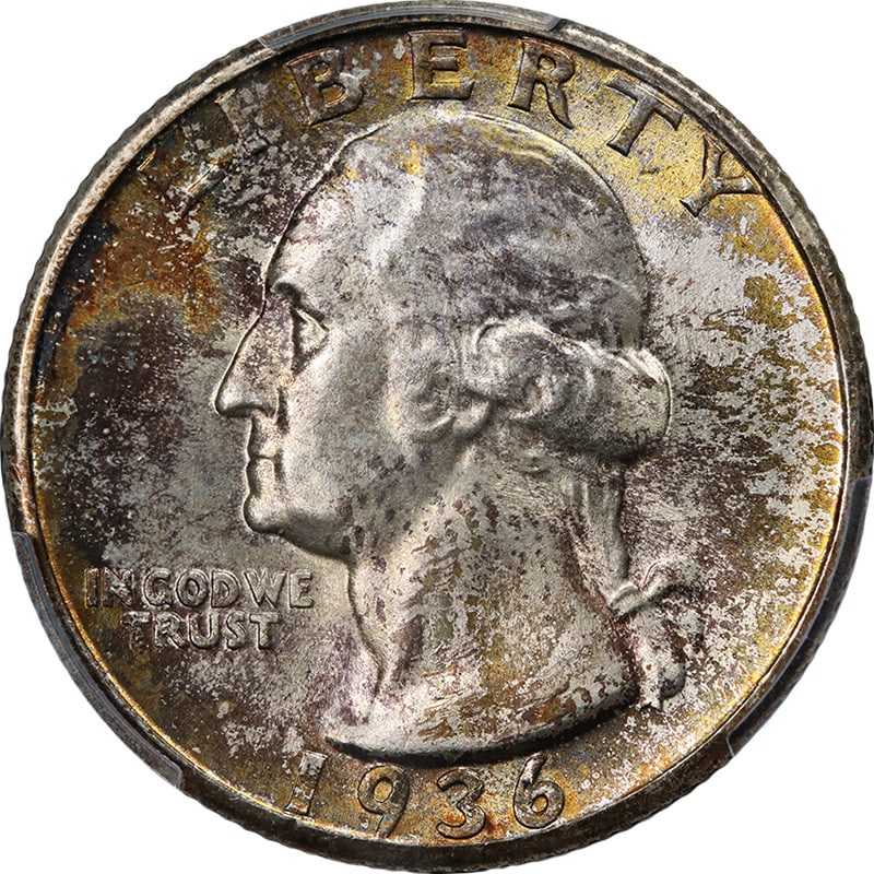 1936-P Washington Quarter PCGS MS67 Silver Strong Strike (1 of 4)