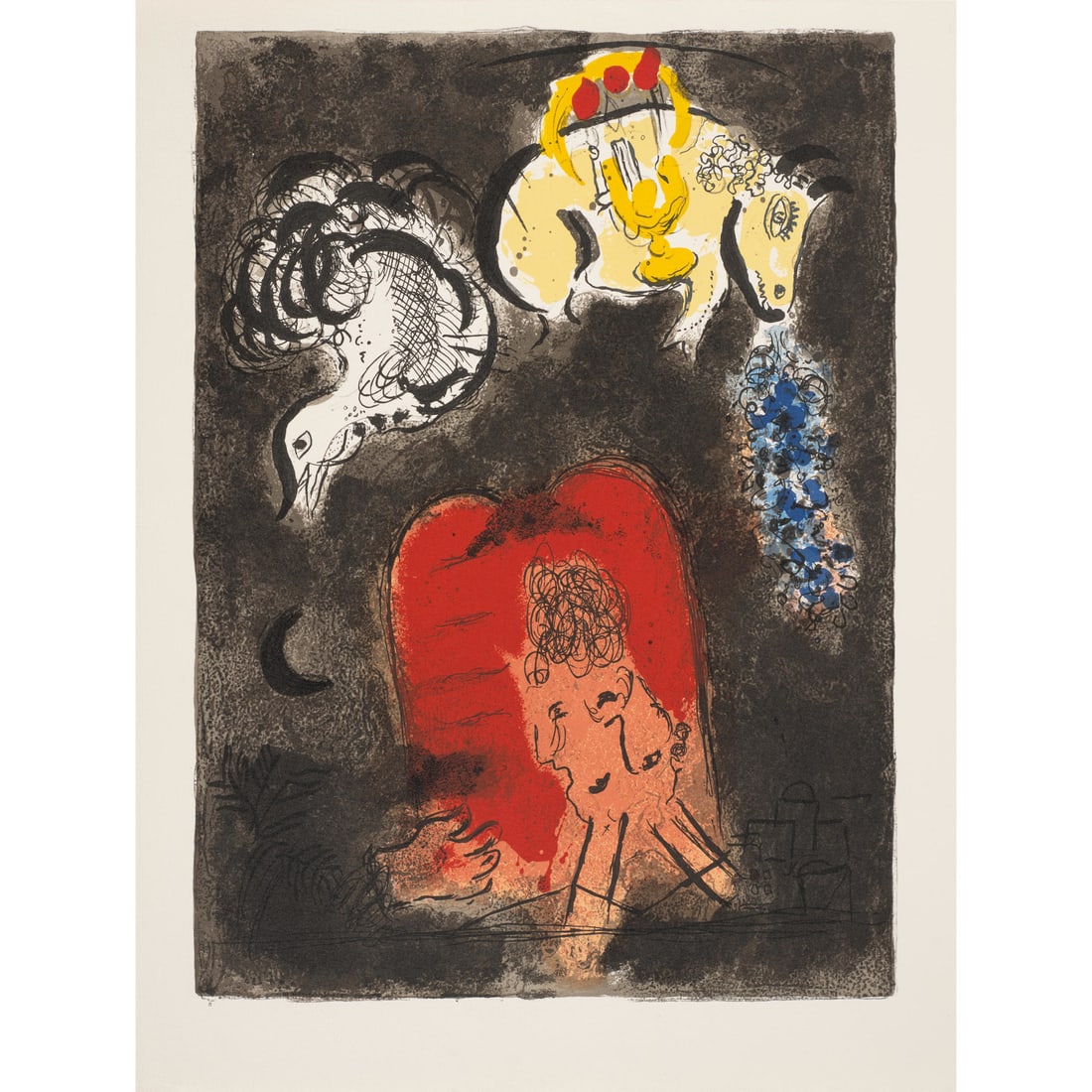 Marc Chagall Limited Edition Print Moses and the Tablets of the Law (1 of 2)