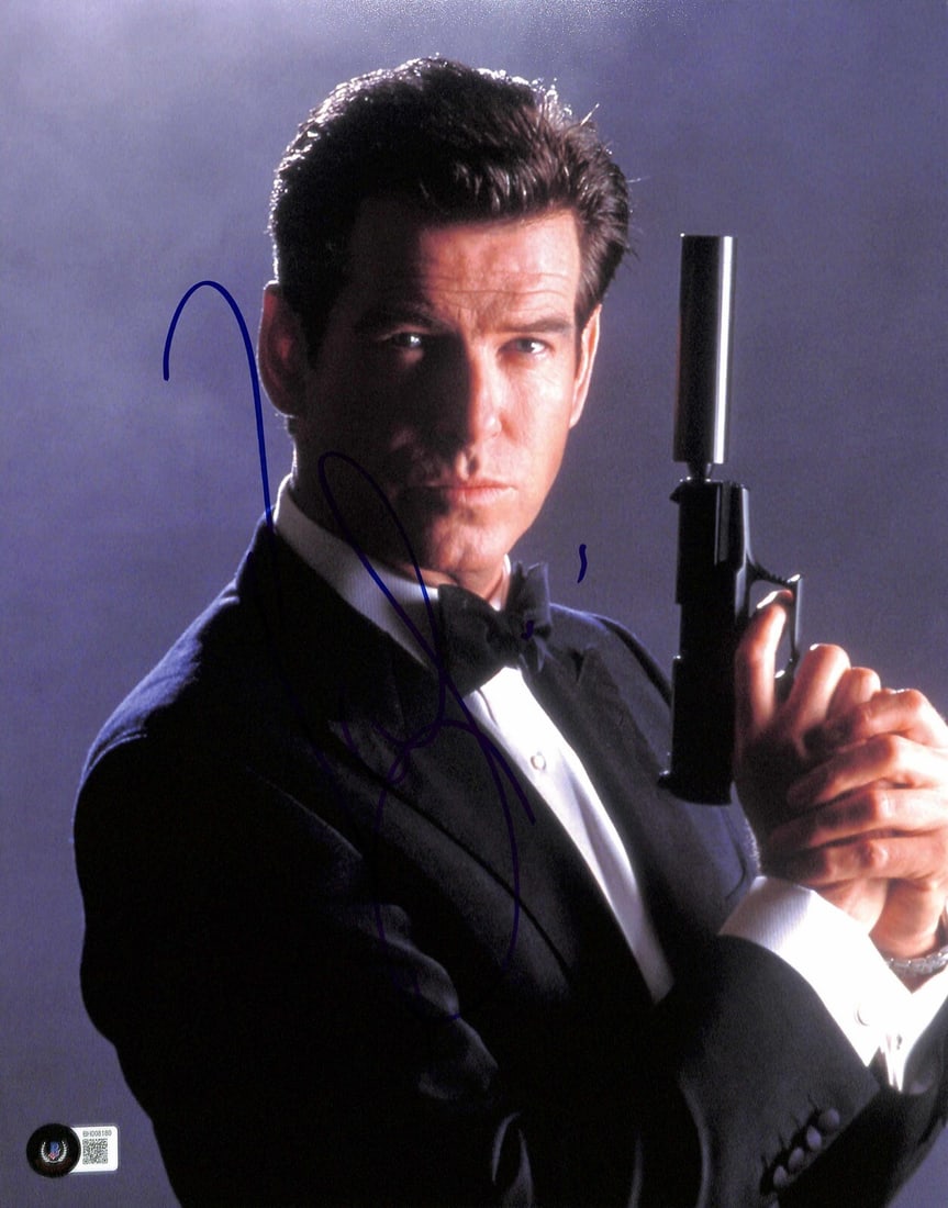 Pierce Brosnan Signed 11x14 James Bond 007 Photo Beckett Certified (1 of 1)