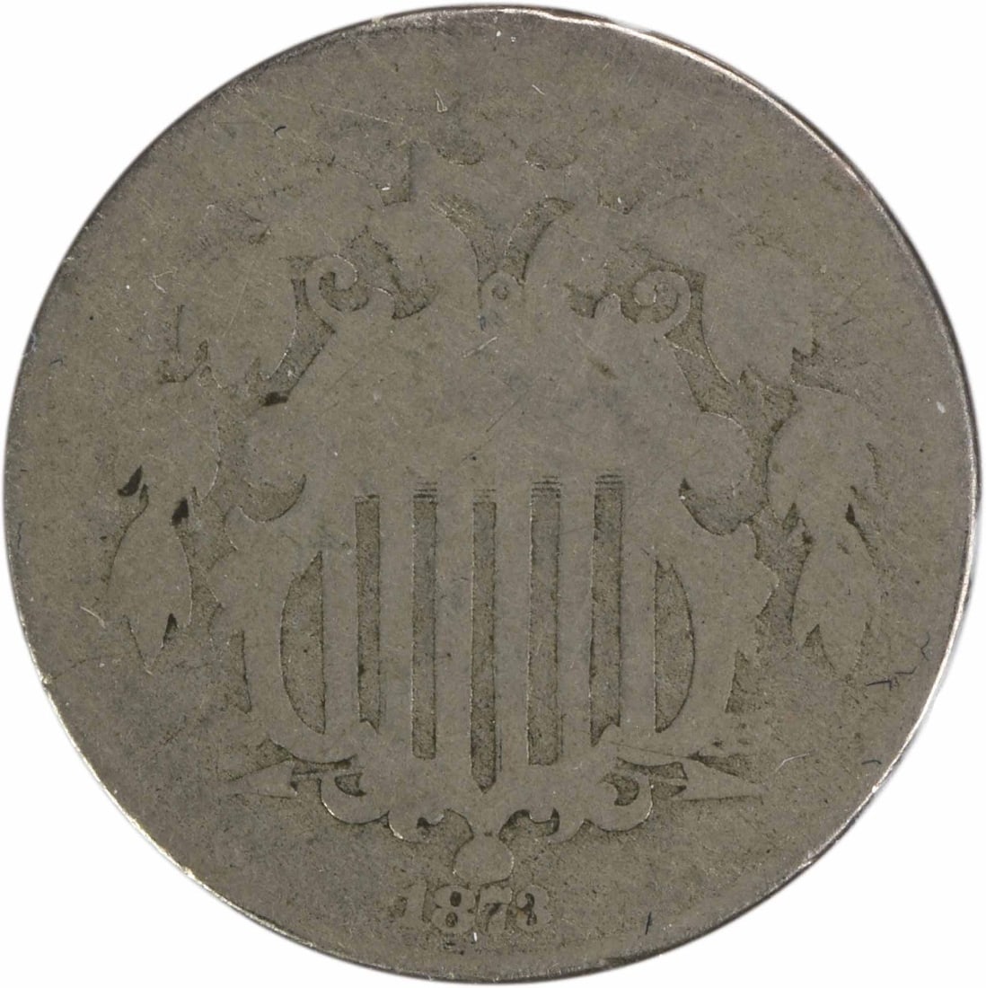 1873 Shield Nickel AG DDO FS-103 Philadelphia Mint Coin (1 of 2)