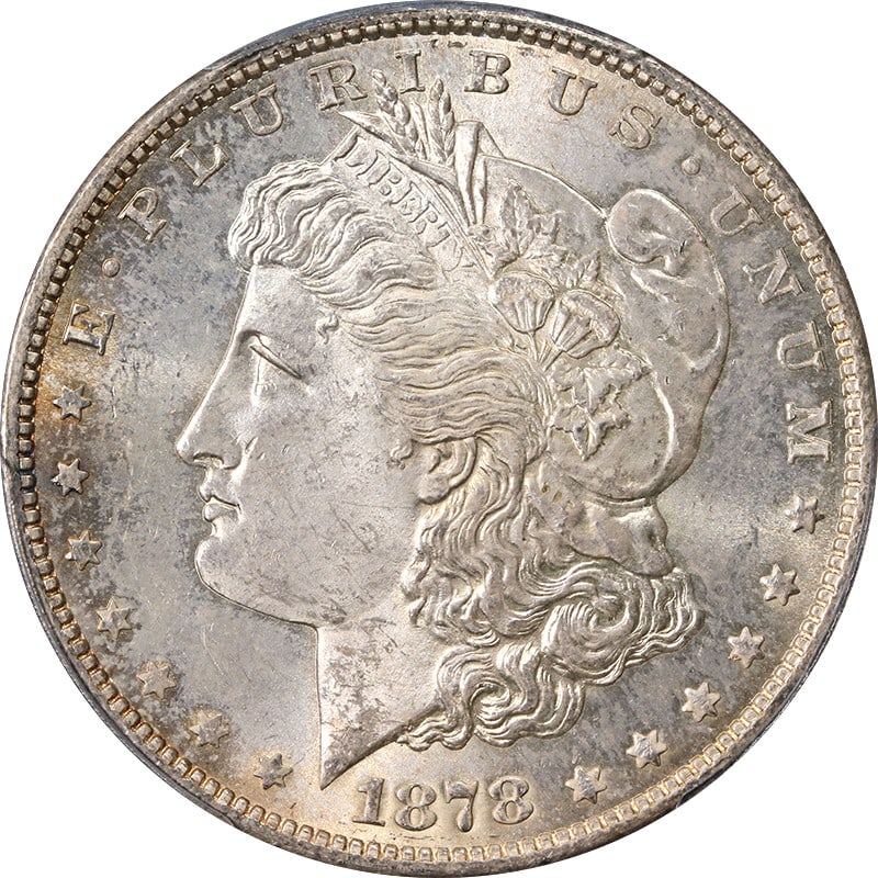 1878-S Morgan Silver Dollar PCGS MS63 with Peripheral Toning (1 of 4)