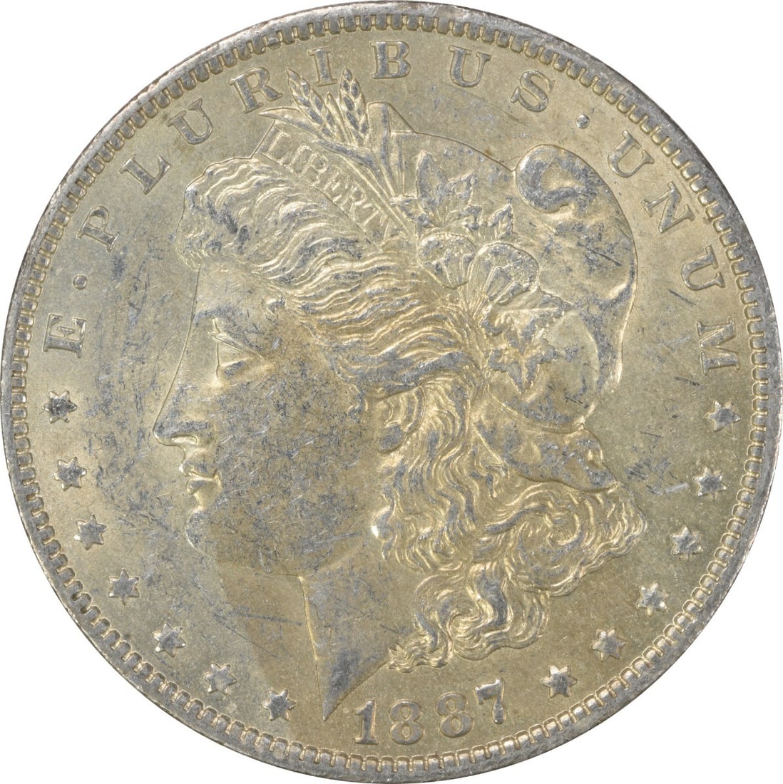 1887-O Morgan Silver Dollar AU Uncertified New Orleans Coin (1 of 2)