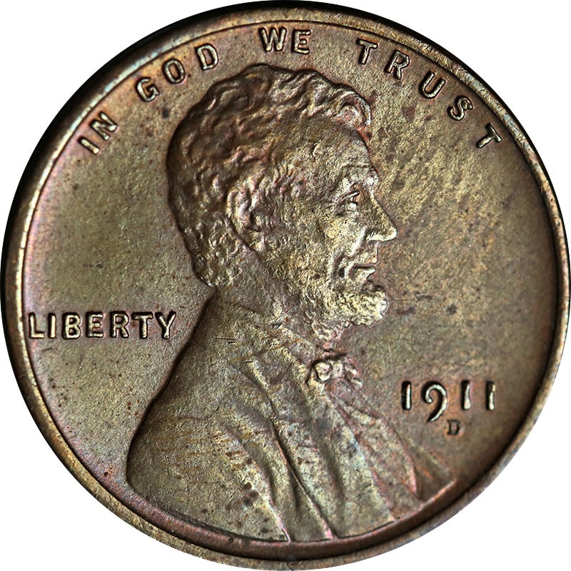 1911-D Lincoln Cent Copper Coin Circulated Uncertified (1 of 2)