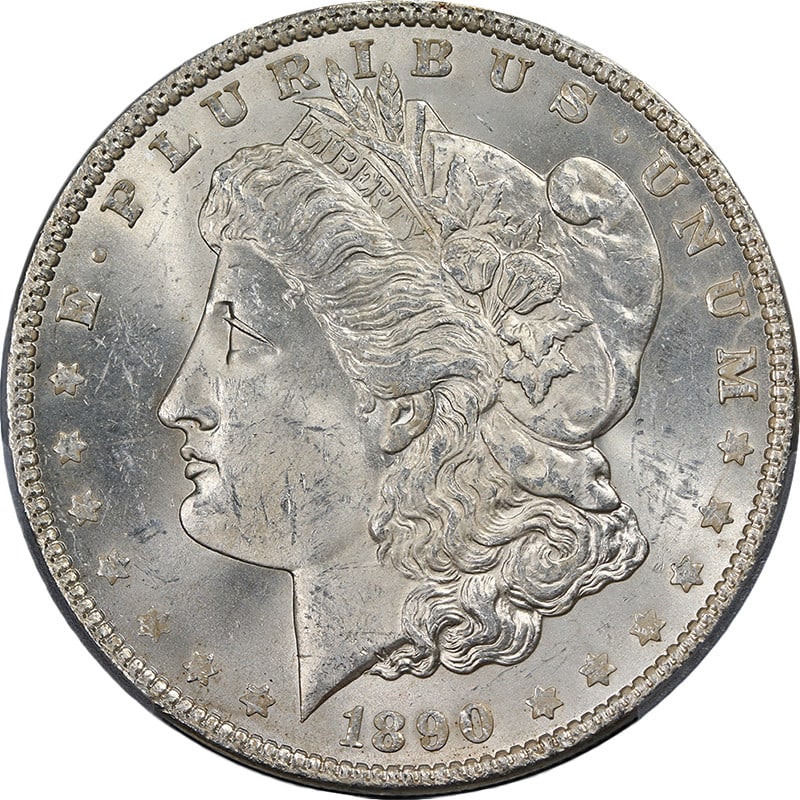 1890-P Morgan Silver Dollar PCGS MS63 Blast White Eye Appeal (1 of 4)