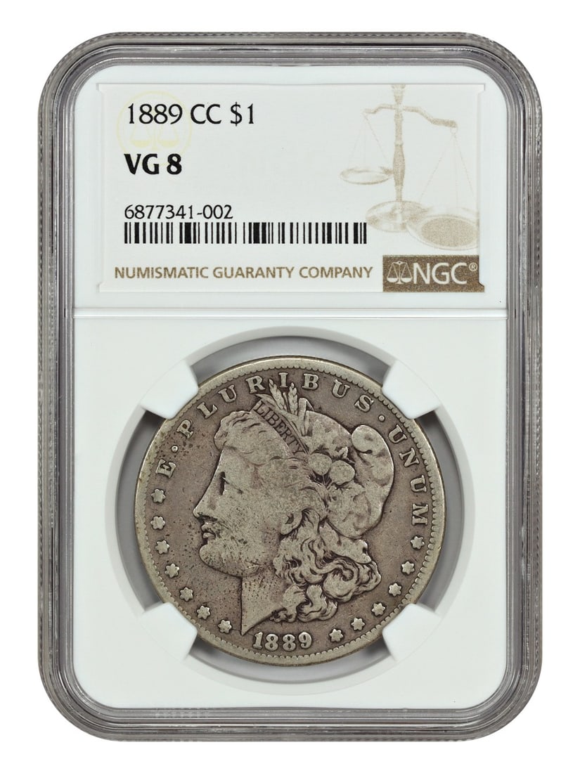 1889-CC Morgan Dollar NGC VG08 Key Date Silver Coin (1 of 4)
