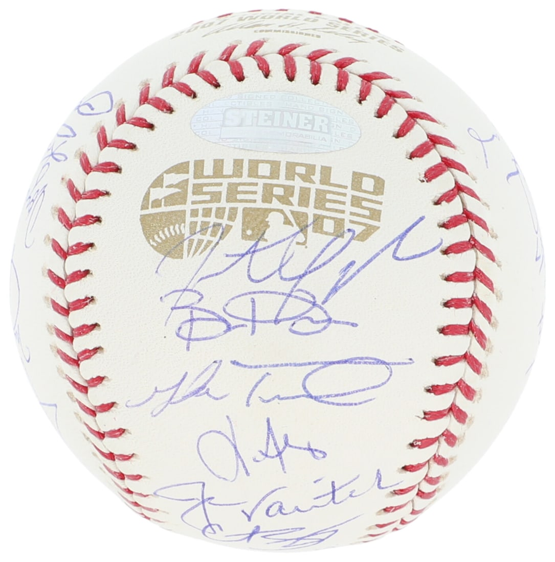 2007 Boston Red Sox Team Signed World Series Baseball Steiner COA Limited Edition 007/275 (1 of 7)