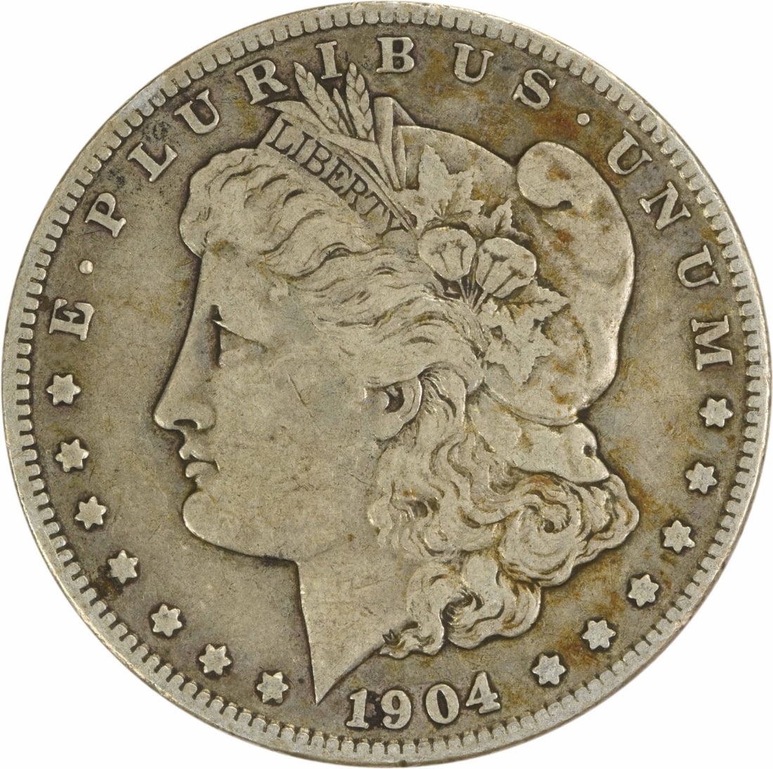 1904-S Morgan Silver Dollar VF Uncertified 90% Silver Coin (1 of 2)