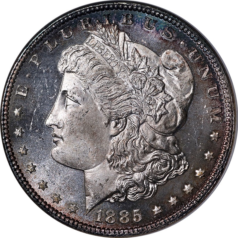 1885-P Morgan Silver Dollar NGC MS65 DPL Superb Eye Appeal (1 of 4)