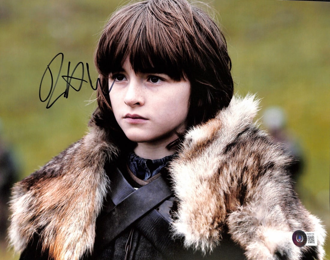 Isaac Hempstead Wright Signed 11x14 Photo as Bran Stark Game of Thrones Beckett Authenticated (1 of 1)