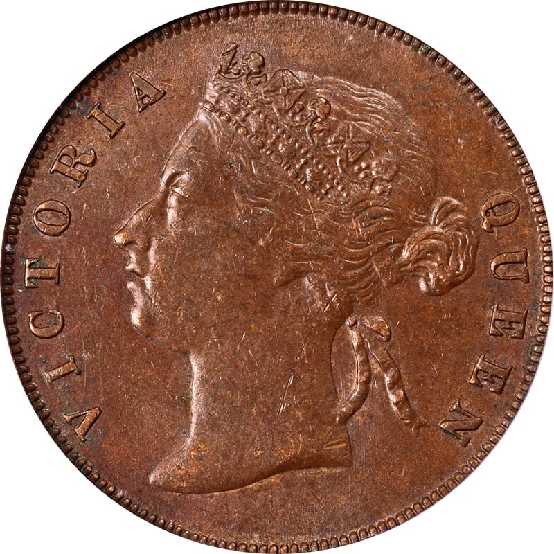 Straits Settlements 1900 Cent ICG MS61BN Uncirculated Coin (1 of 4)