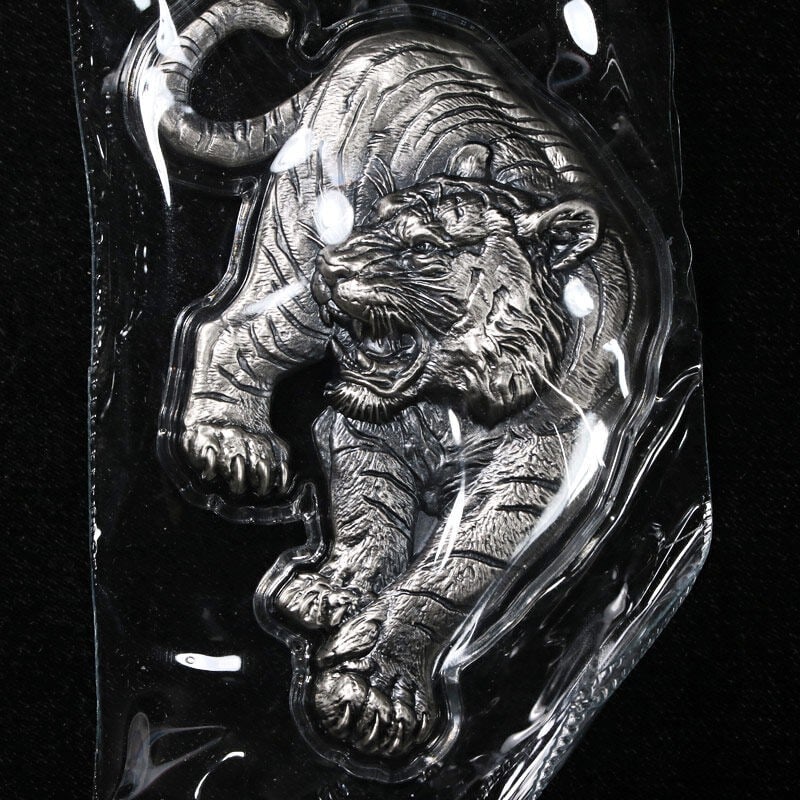 2025 Korea 1 Ounce Silver Tiger Shaped Stacker with OGP Box (1 of 3)
