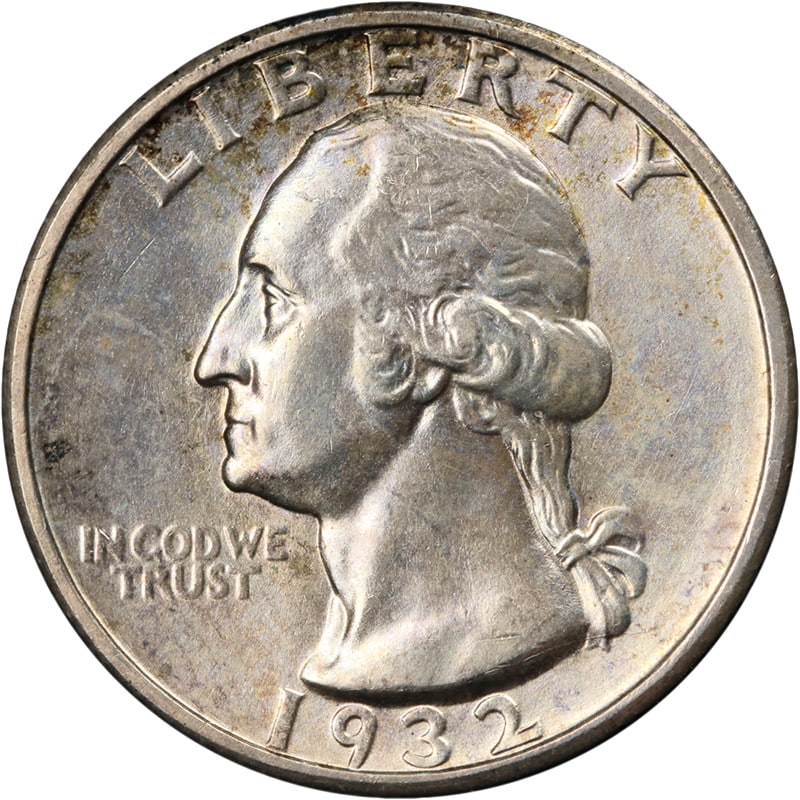 Key Date 1932-S Silver Washington Quarter Choice BU San Francisco Mint Uncirculated (1 of 2)