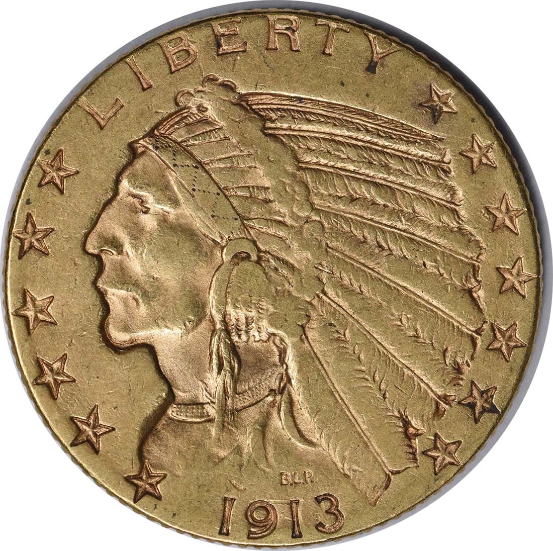 1913-S $5 Gold Indian Coin by Bela Lyon Pratt Uncertified Pre-1933: 1913-S $5 Gold Indian Coin by Bela Lyon Pratt Uncertified Pre-1933 This 1913-S $5 Gold Indian coin, designed by Bela Lyon Pratt, features a striking representation of a Native American chief. This exa