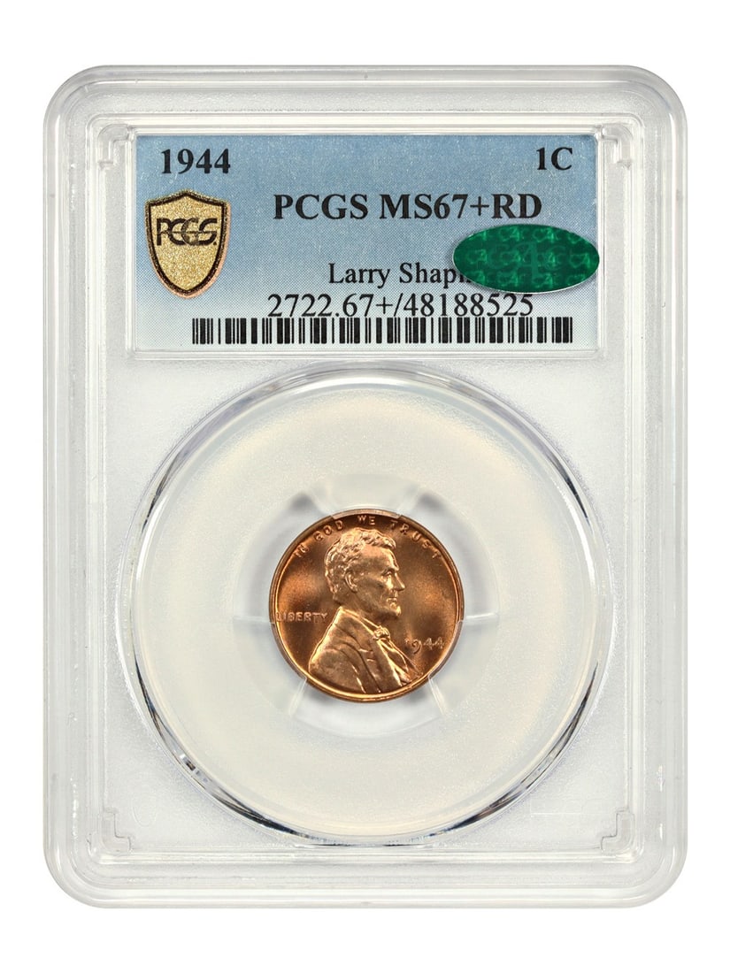 1944 Lincoln Cent PCGS MS67+RD CAC Certified Wheat Reverse (1 of 4)