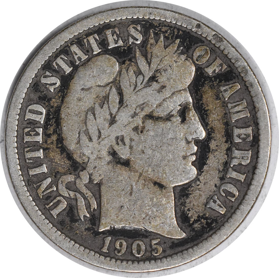 1905 Barber Silver Dime 10C by Charles E Barber Uncertified (1 of 2)