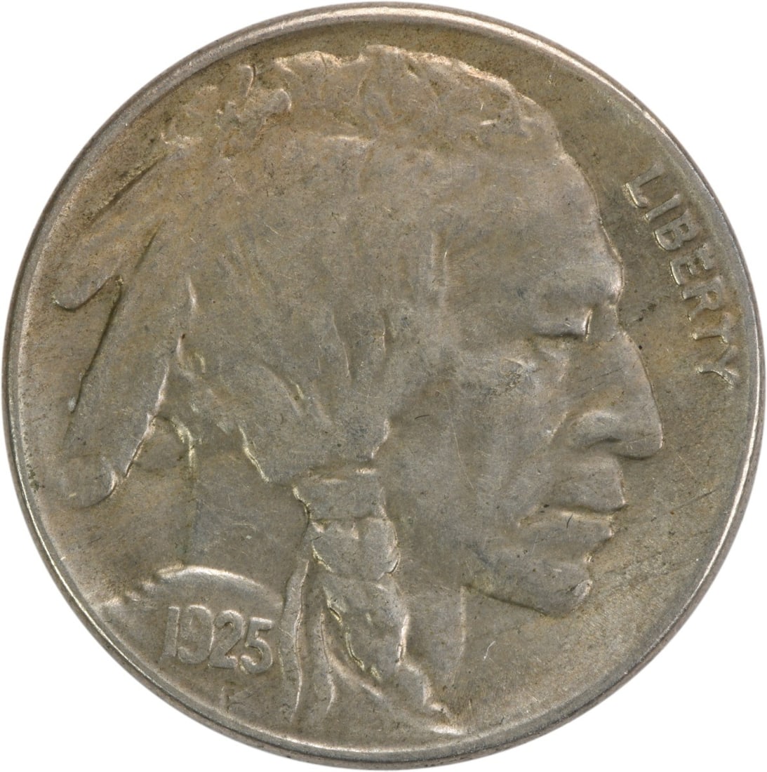 1925-S Buffalo Nickel AU 5C James Earle Fraser Design Uncertified (1 of 2)