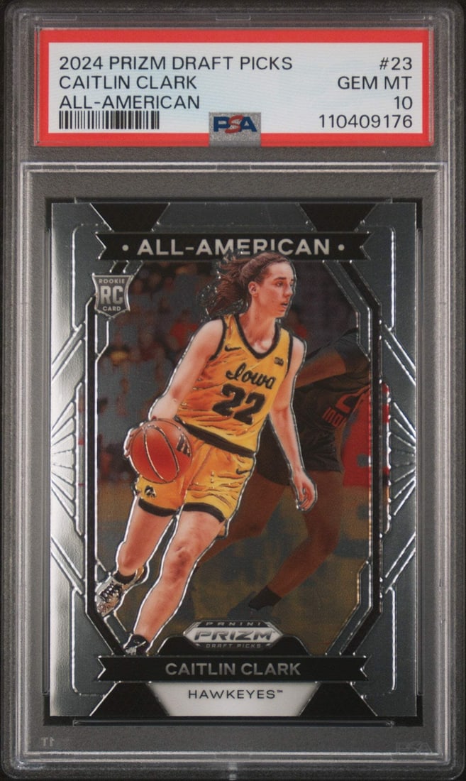 2024 Prizm DP Caitlin Clark #23 PSA 10 WNBA Basketball Card (1 of 2)